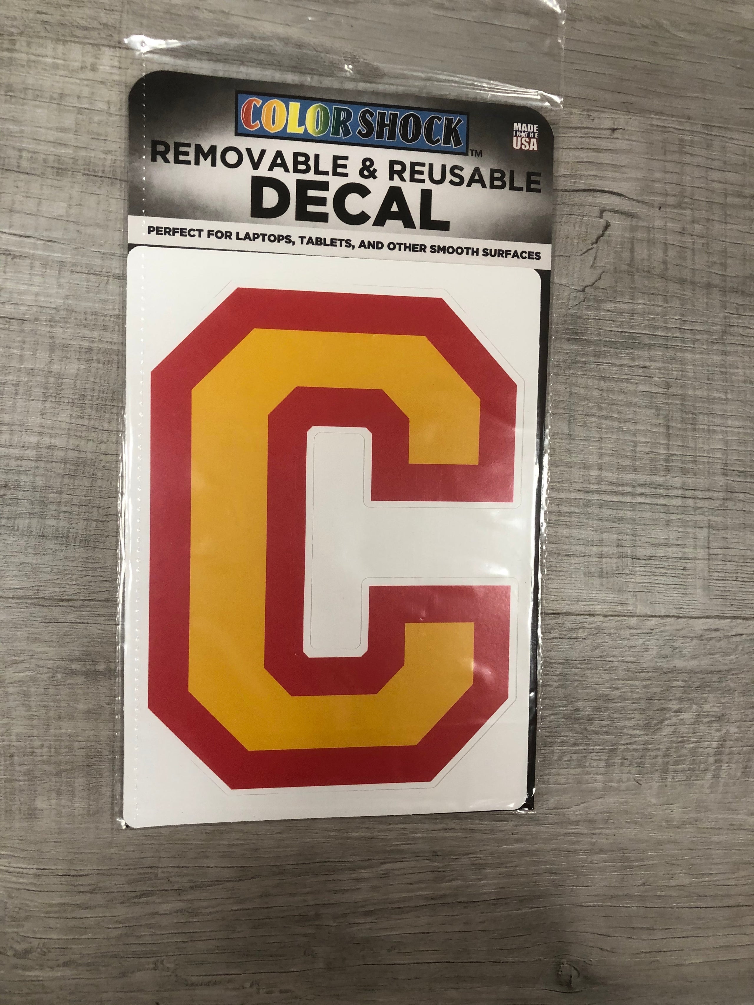 "C" Removable & Reusable Decal