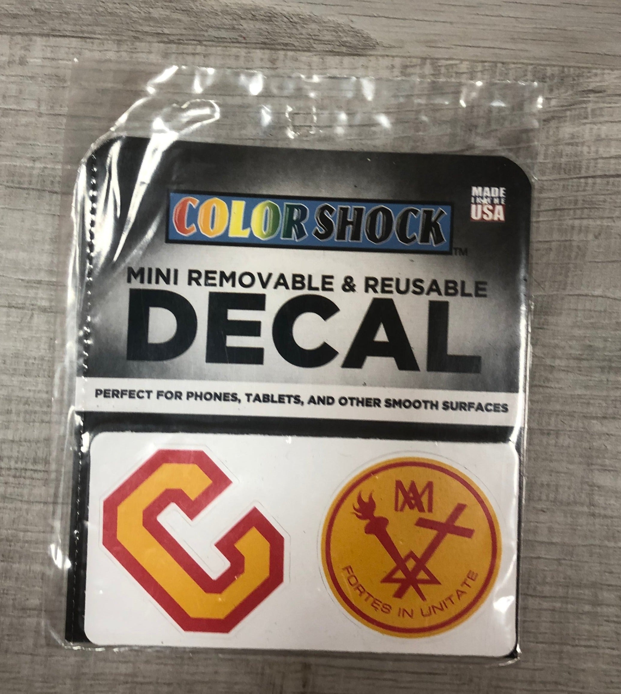 "C" and "Seal" Mini Removable & Reusable Decal