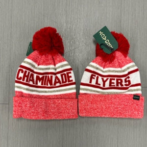 Legacy - Winter Hat - Pom - Scarlet/Oatmeal (Chaminade Flyers) KTAIL - Red
