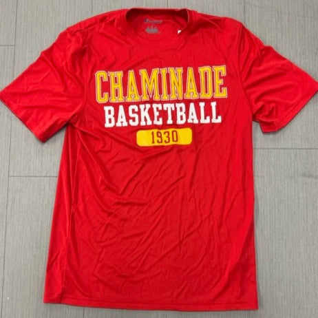 Champion Short Sleeve (Athletic Wear) Basketball Tee 1930 Style -Red