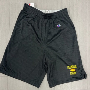 Champion Black Shorts- Rugby