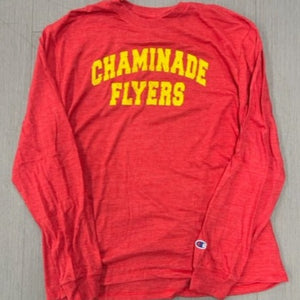 Champion Long Sleeve Tee Scarlet (Chaminade Flyers)