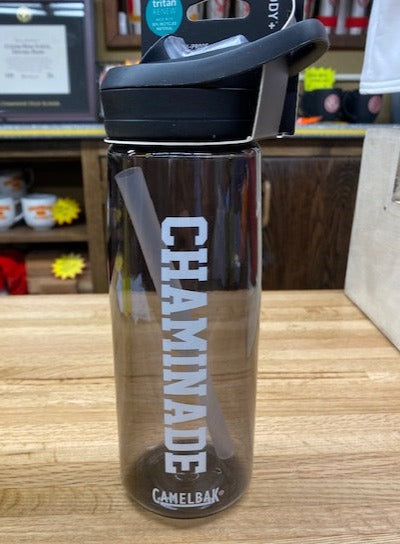 Eddy+ Recycled Plastic Water Bottle Grey with White Writing