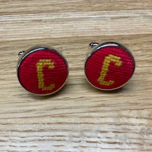 Smathers and Branson Cufflinks -(jRed with Gold C)