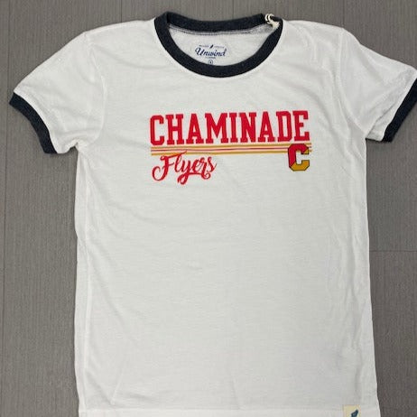 Legacy Women's White Retro Tee with Chaminade Flyers