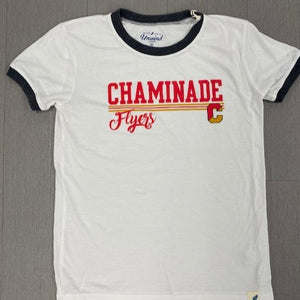 Legacy Women's White Retro Tee with Chaminade Flyers