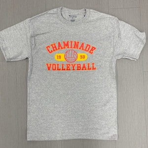 Champion - 1930 Pillbox over Volleyball - Grey Tee Shirt