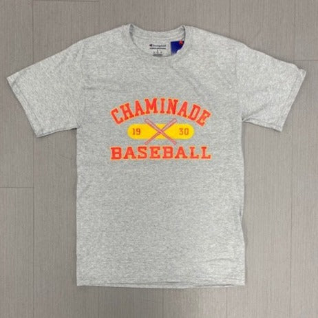 Champion - 1930 Pillbox over Baseball - Grey Tee Shirt