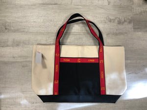 Large Canvas Tote Bag - Black