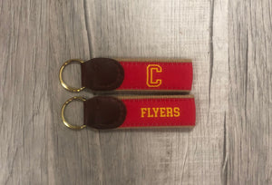 YRI - Flyers & "C" Ribbon/Leather Key Ring