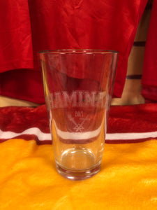 Chaminade Beer Glass with Etched Crest