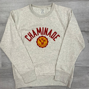 Legacy Embroidered Crew Neck Sweatshirt in Oatmeal (Seal)