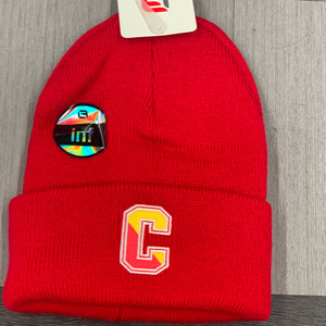 Logofit -Infant  Winter Hat Beanie Cuffed - Split C- Red