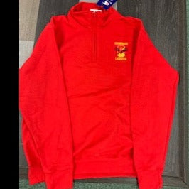Champion Powerblend Lacrosse Sweatshirt 1/4 Zip - Red